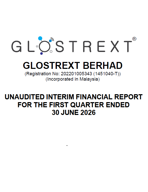 Unaudited Interim Financial Report For The First Quarter Ended 30.06.2026